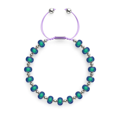 Chromata | Silver x Lilac | Mood Stone Charm Bracelet
